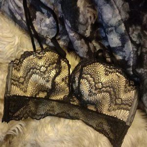 Sponge-padded lace bra